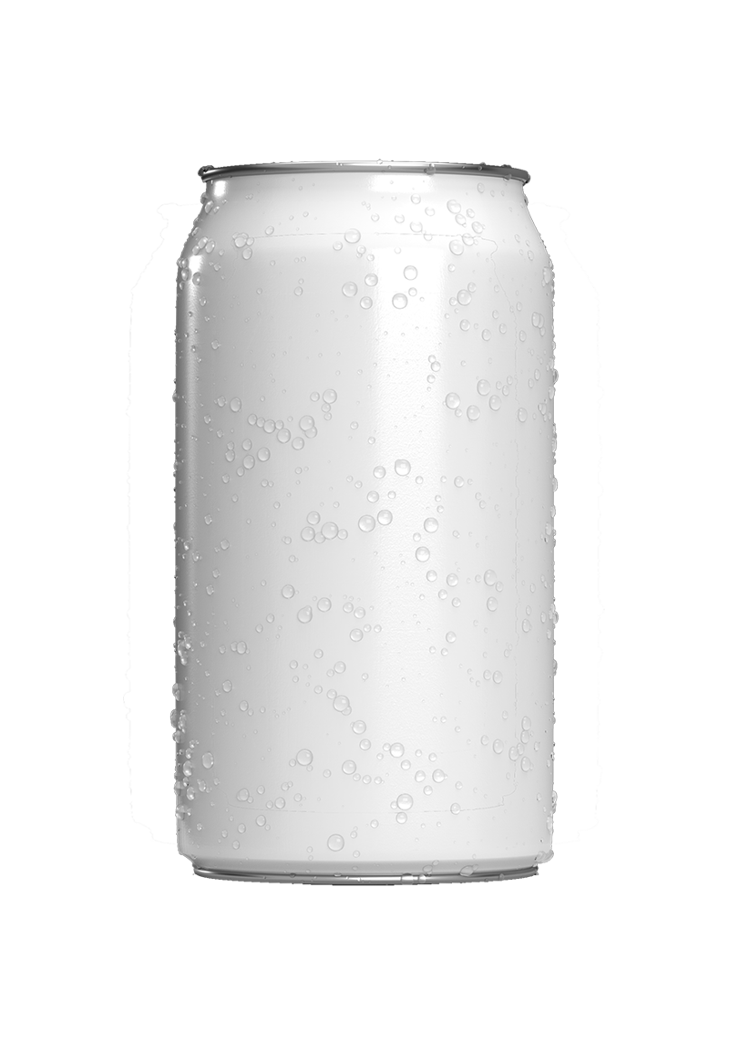 A Tayybeh Assorted Soda aluminum can with condensation droplets on its surface, standing upright against a white background.
