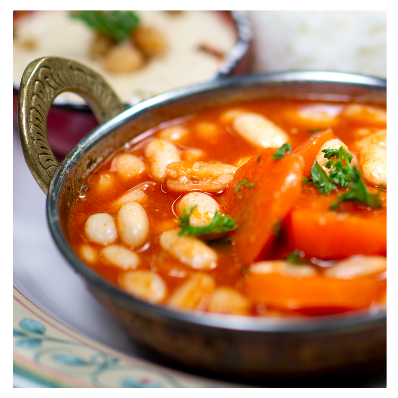 White Bean and Carrot Stew Meal